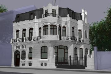 figuur: rendering van de gevel